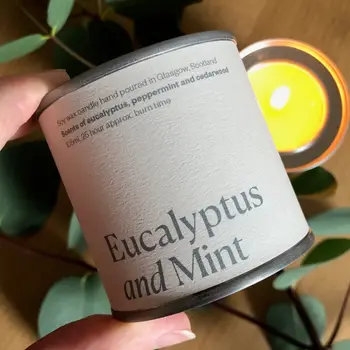 Eucalyptus & Mint Soy Wax Candle Tin