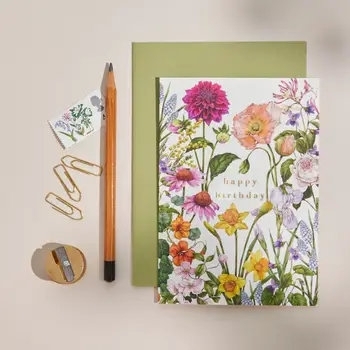 Bountiful Blooms Happy Birthday Card