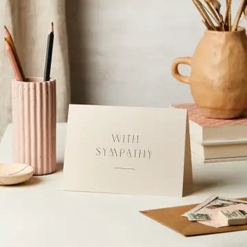 With Sympathy Card